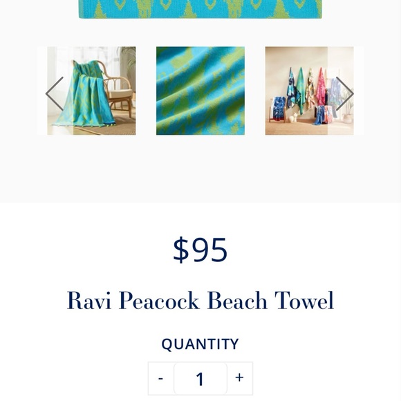 NWT John Robshaw Textiles Ravi Peacock towel throw beach cotton tassels - Picture 10 of 10